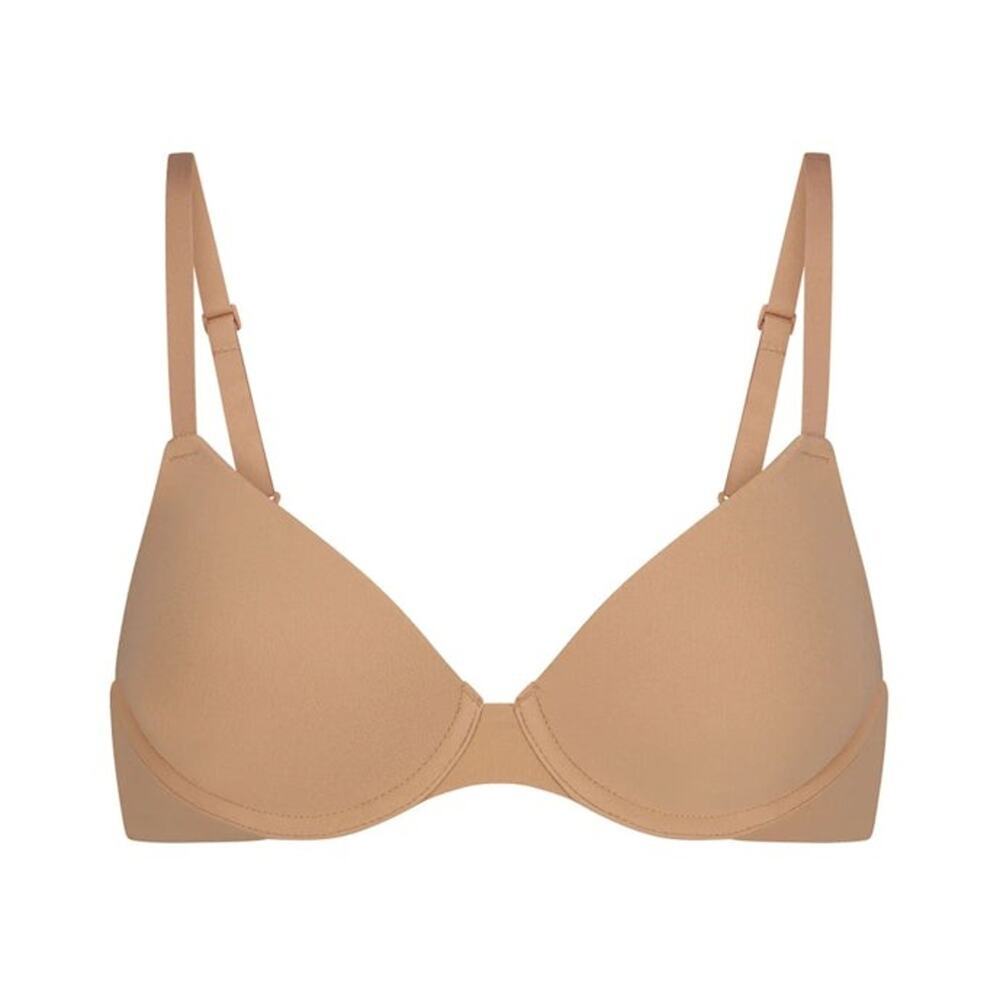 SKIMS FITS EVERYBODY T-Shirt Bra - Ochre Size 34H NWT #1825 - Picture 6 of 7